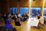 Eine Lesung voller literarischer Einblicke, Schülerfoto: Kaito Locher; G6d