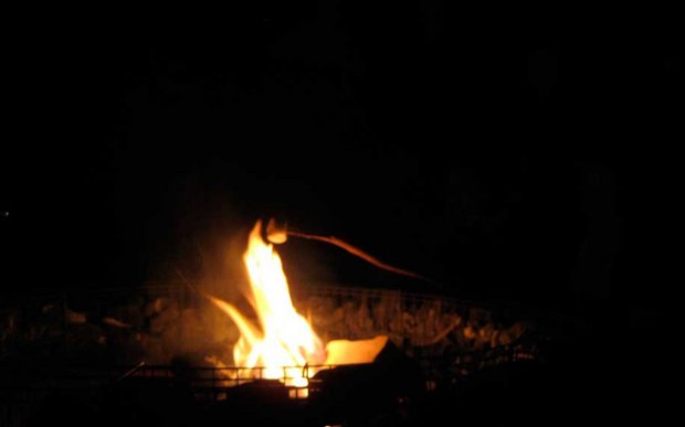 Lagerfeuer am Abschlussabend