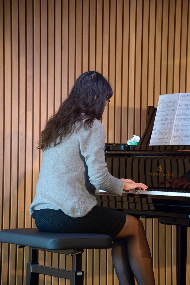 Eindrücke aus dem Lunchkonzert, Schülerfoto: Jonas Morf