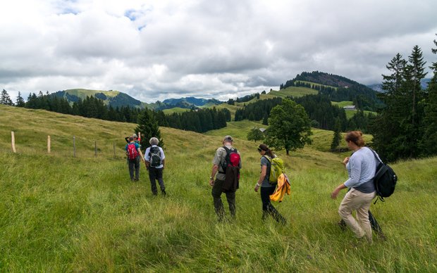 Auf dem Weg zum Hinterfallenchopf
