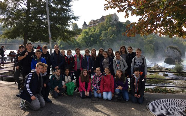 Klasse U1b am Rheinfall
