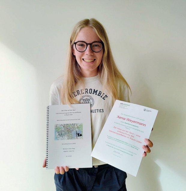 Anerkennungspreis für die Maturitätsarbeit von Xenia Weyermann